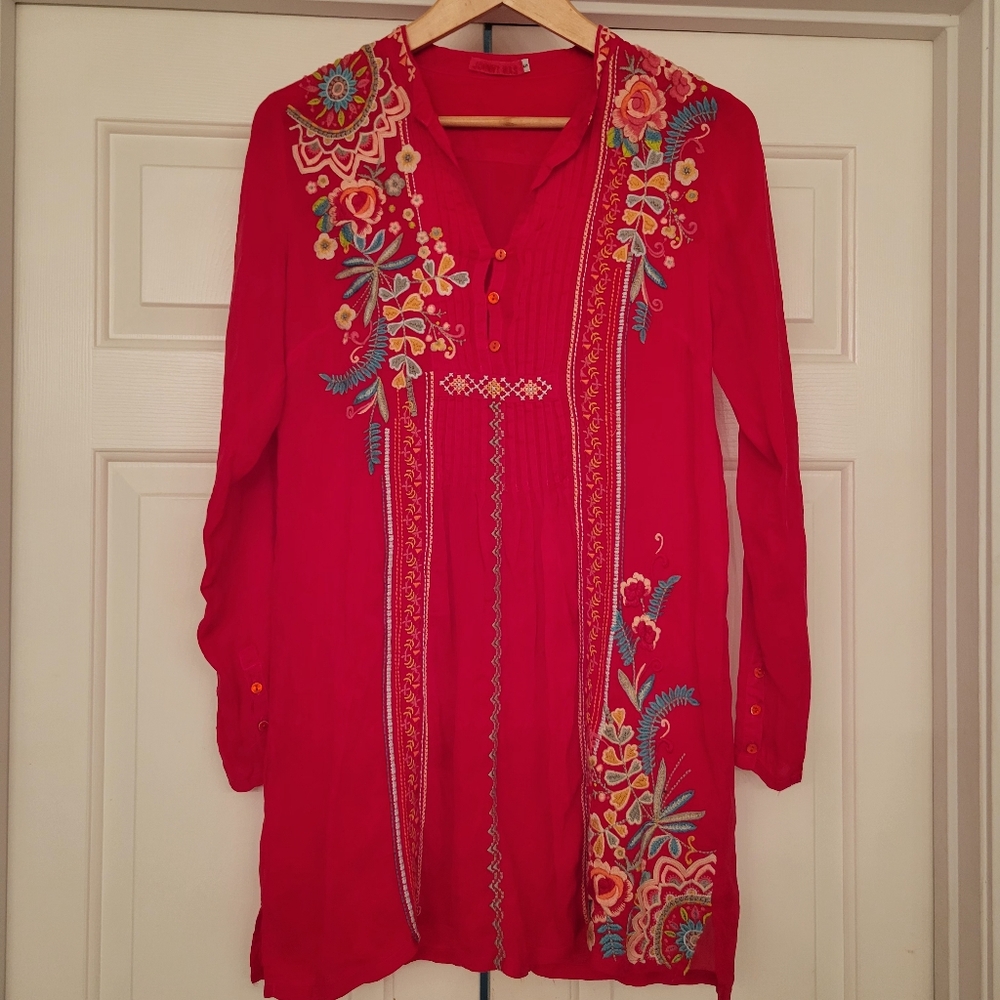Johnny Was Tunic Blouse Small